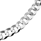 JCK Vegas - Sterling Silver Flat Curb Necklace (Size - 20), Silver Wt. 30.00  Gms