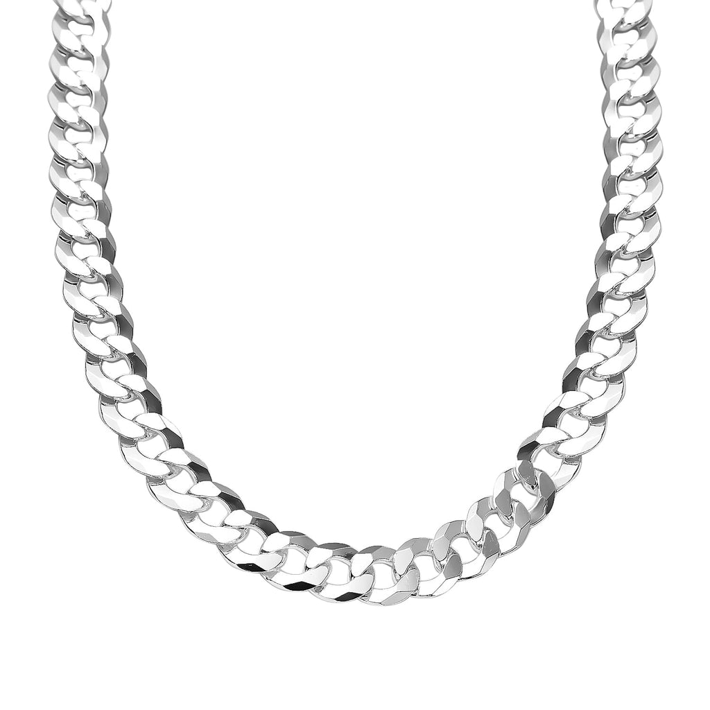 JCK Vegas - Sterling Silver Flat Curb Necklace (Size - 20), Silver Wt. 30.00  Gms