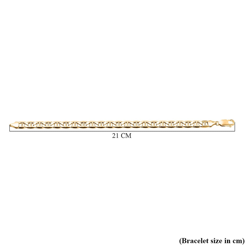Hatton Garden Closeout - 9K Yellow Gold Rambo Bracelet (Size - 8), Gold Wt. 8.60 Gms