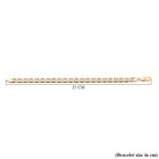 Hatton Garden Closeout - 9K Yellow Gold Rambo Bracelet (Size - 8), Gold Wt. 8.60 Gms