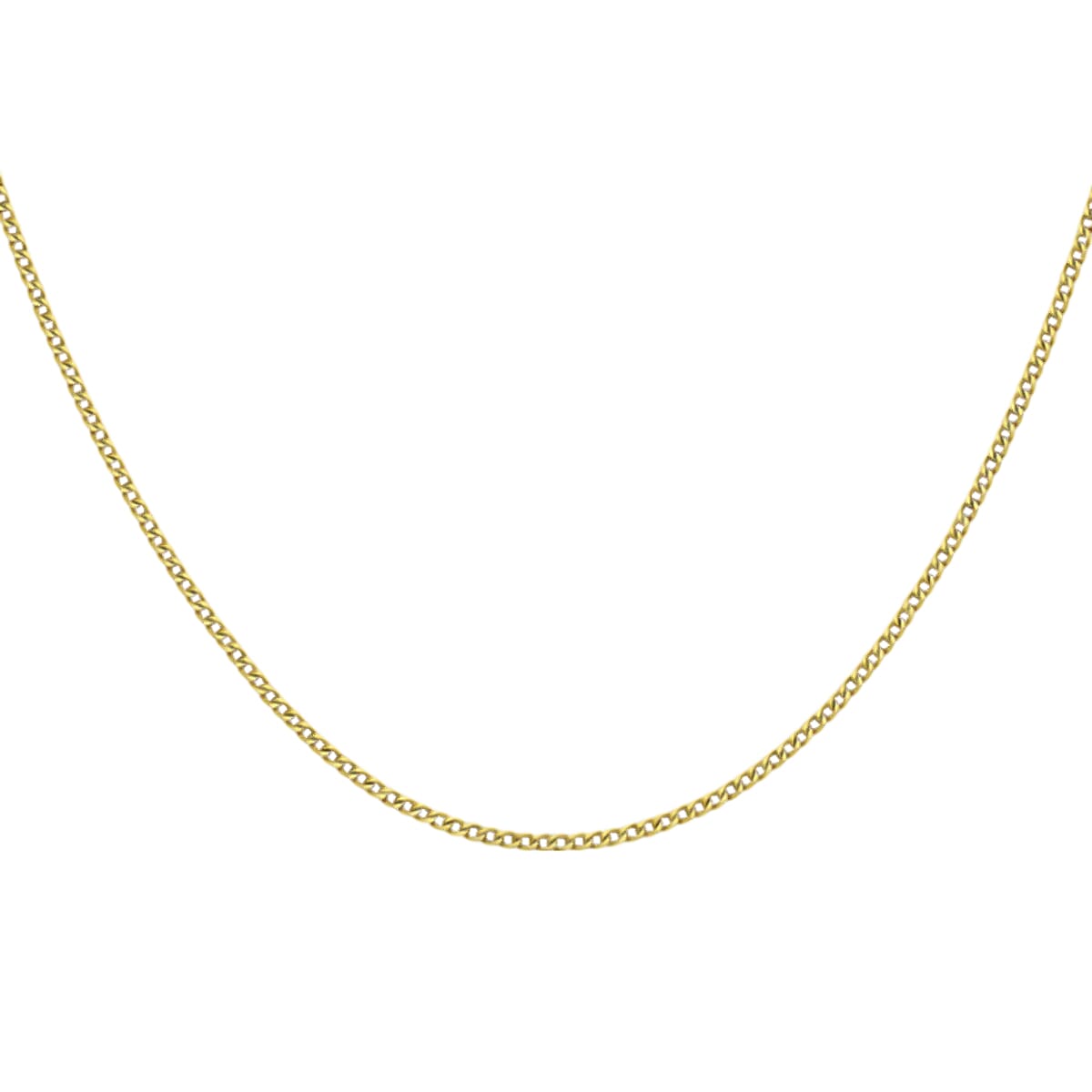 Hatton Garden Closeout - 9K Yellow Gold Curb Necklace (Size - 22) 2.00 Grams 7666734 1