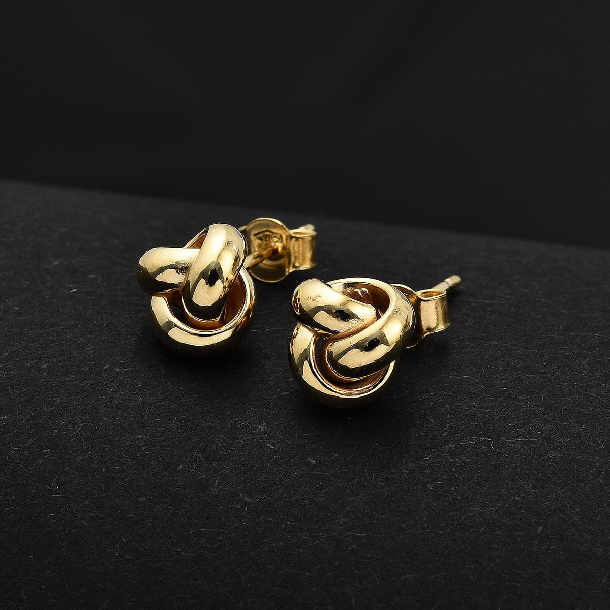 Hatton Garden Deal- 9K Yellow Gold Knot Earrings 7986443 1