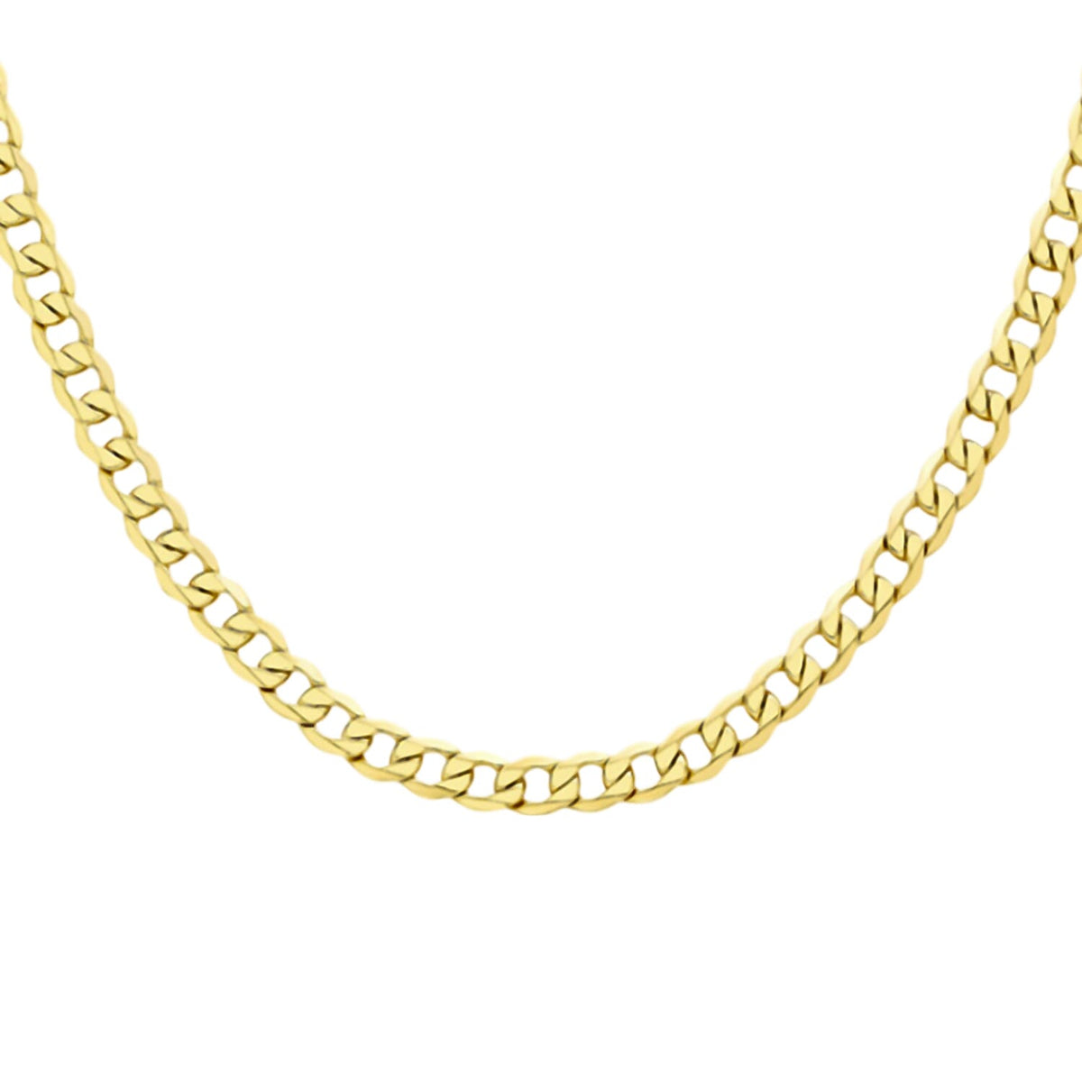 9K Yellow Gold Cuban Curb Necklace (Size - 24) 7856153 1