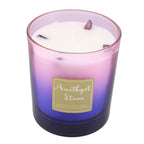 Healing Stone Scented Candle in Glass Jar (200gm) - Purple