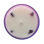 Healing Stone Scented Candle in Glass Jar (200gm) - Purple