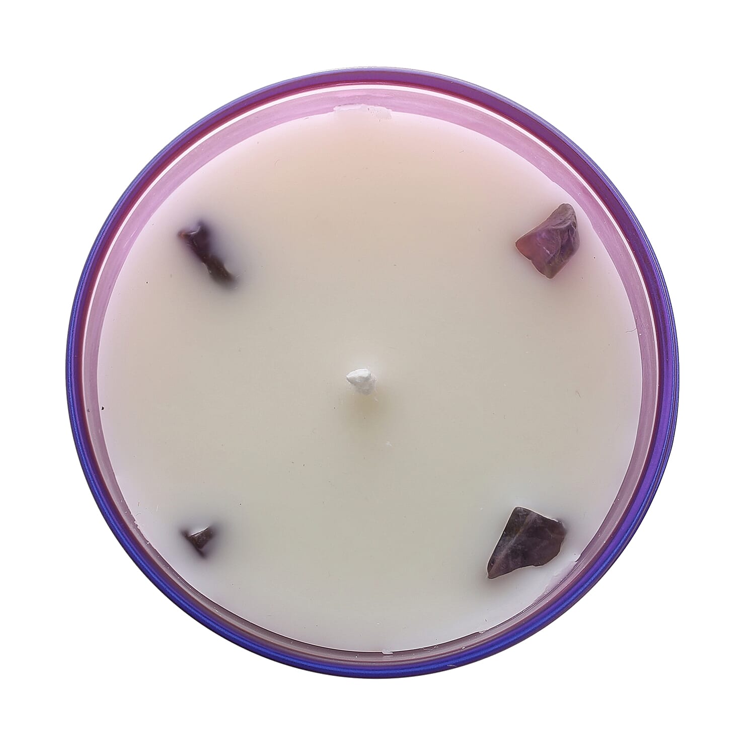 Healing Stone Scented Candle in Glass Jar (200gm) - Purple 7278491 8
