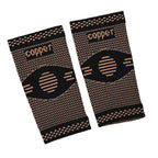 Copper Infused Arm Compression Sleeve for Pain Relief & Support (Size M) - Black