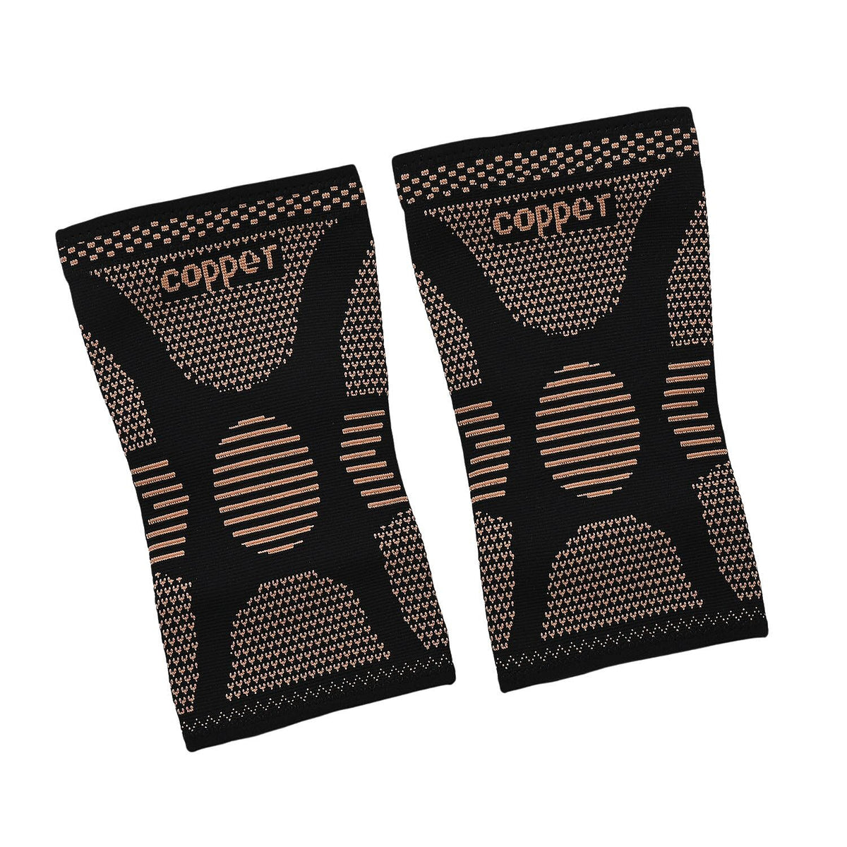 Copper Infused Knee Compression Sleeve for Pain Relief &amp; Support (Size L) - Black 8047871 2