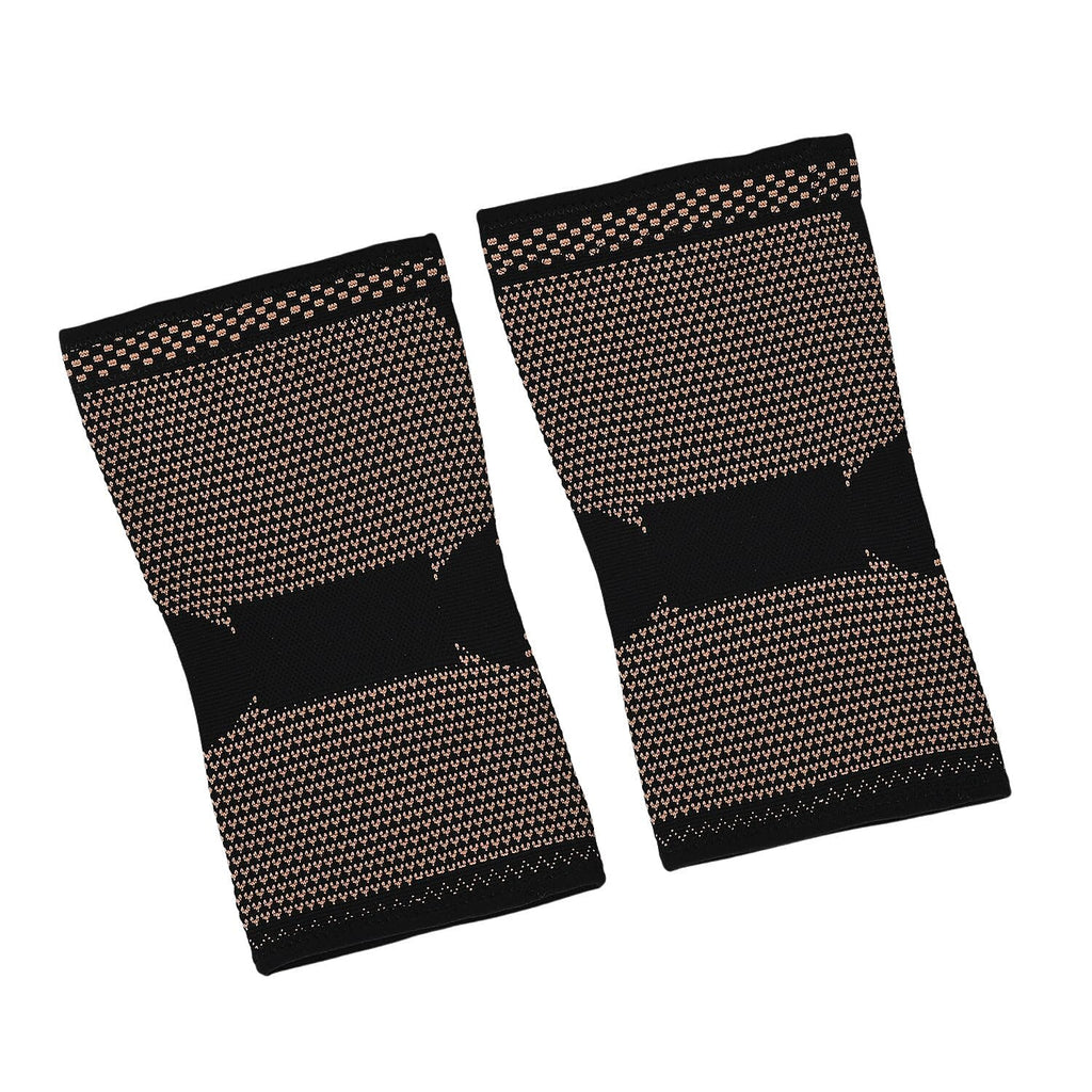 Copper Infused Knee Compression Sleeve for Pain Relief & Support (Size XL) - Black
