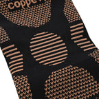 Copper Infused Knee Compression Sleeve for Pain Relief & Support (Size XL) - Black