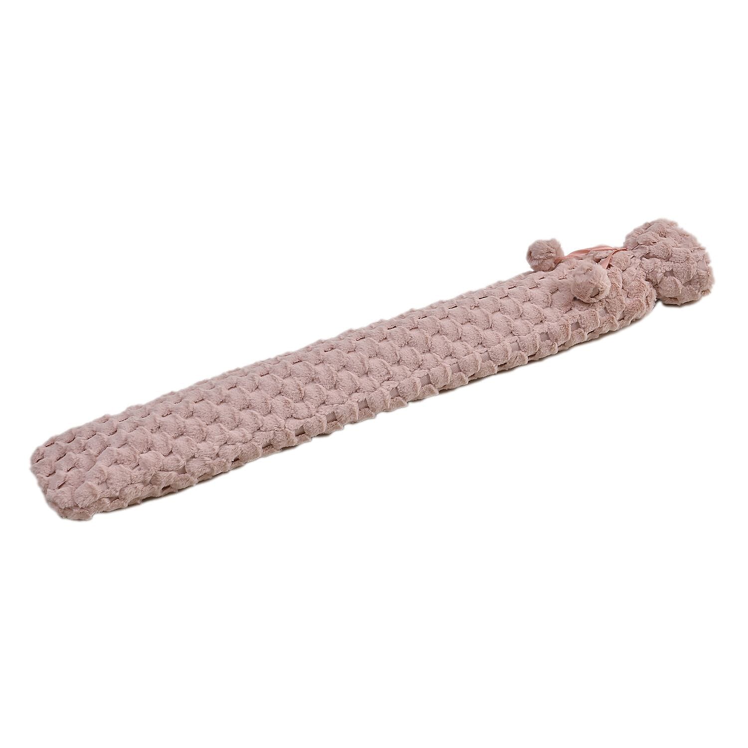 Reusable Long Hot Water Bottle with Plush Cover â€“ Pink 7625516 1