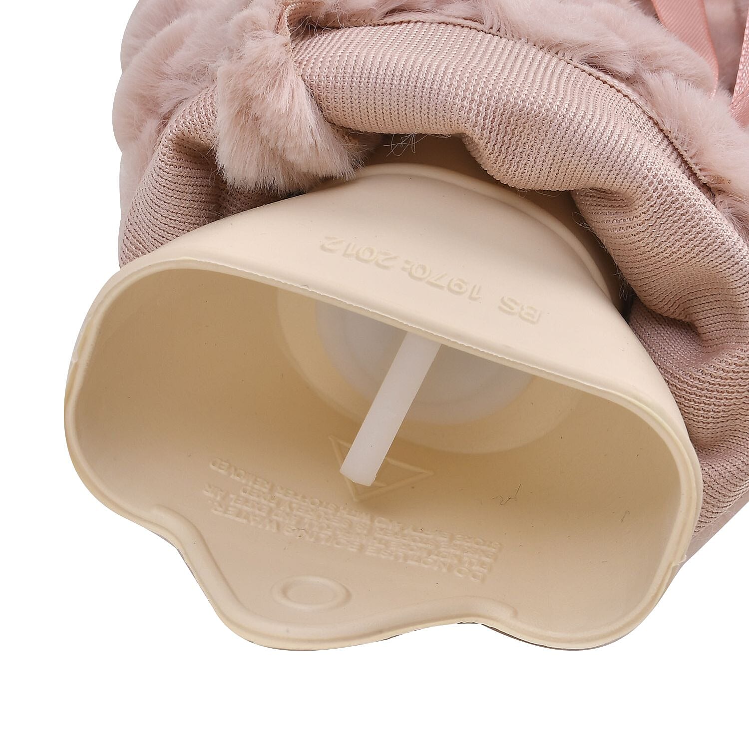 Reusable Long Hot Water Bottle with Plush Cover â€“ Pink 7625516 4