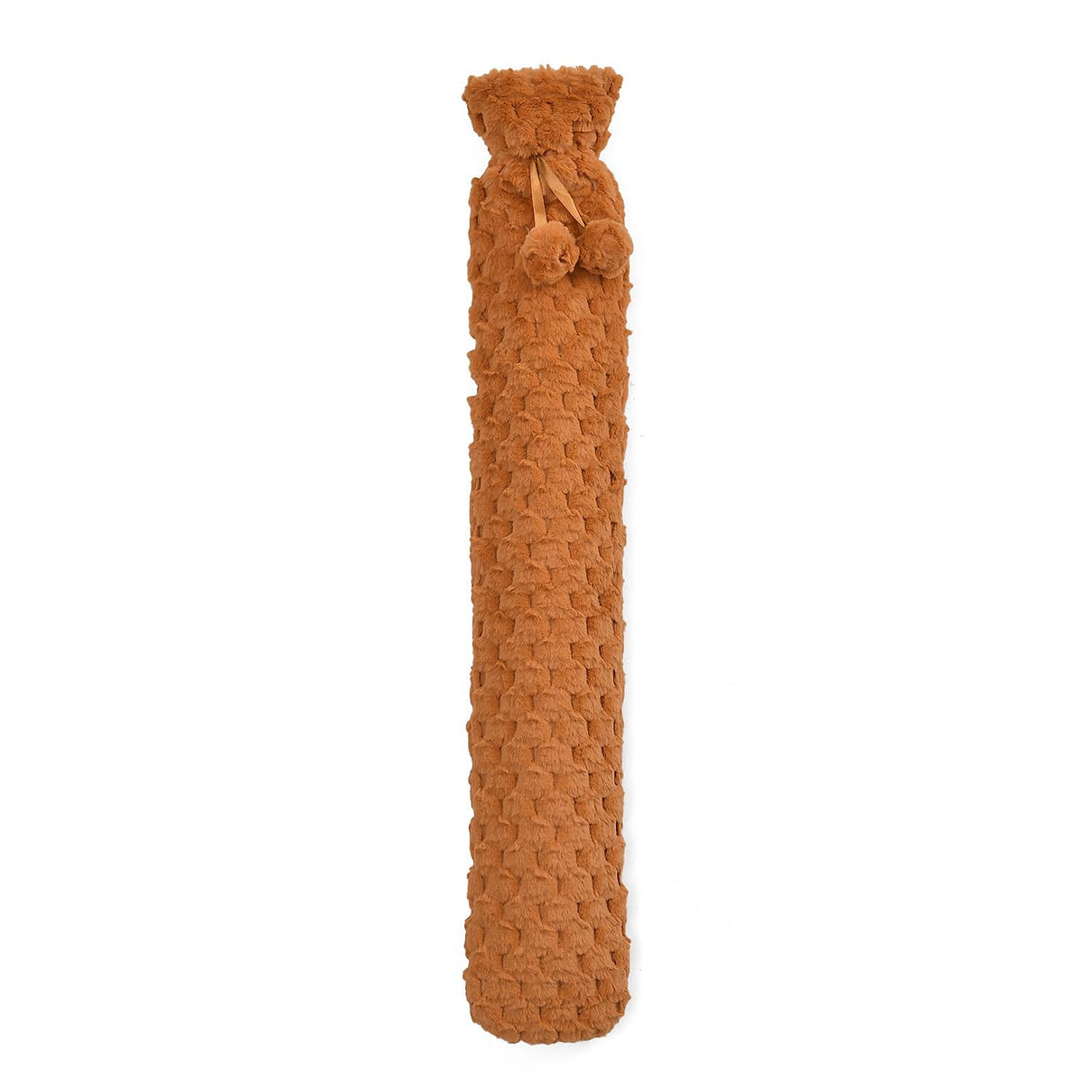 Reusable Long Hot Water Bottle with Plush Cover - Tan 7625518 0