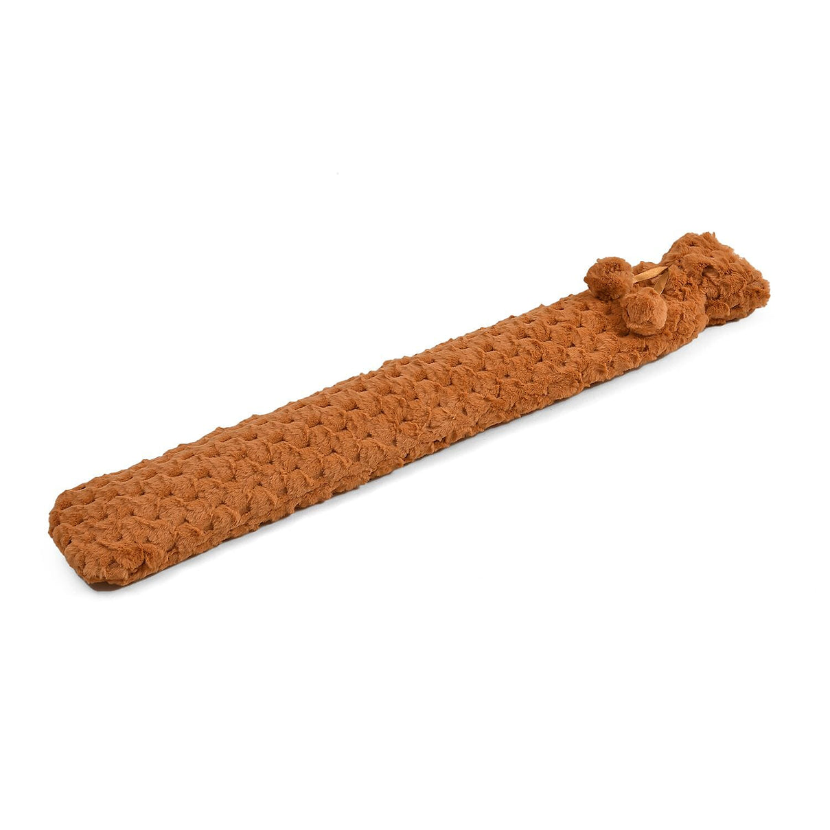 Reusable Long Hot Water Bottle with Plush Cover - Tan 7625518 1