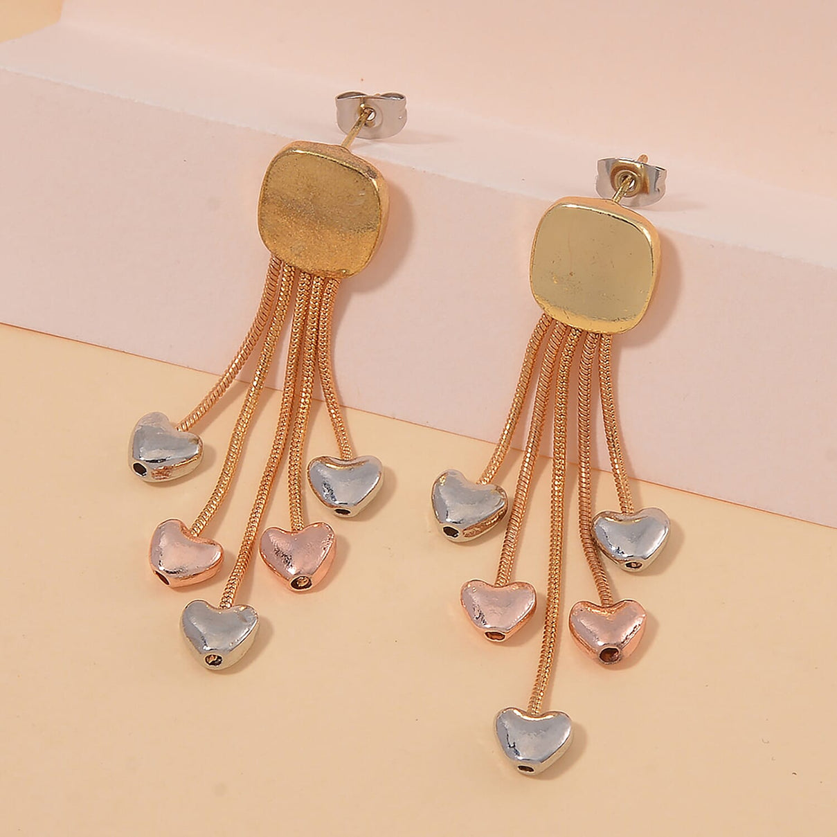 Designer Inspired- Heart Drop Push Back Earring 7856825 2