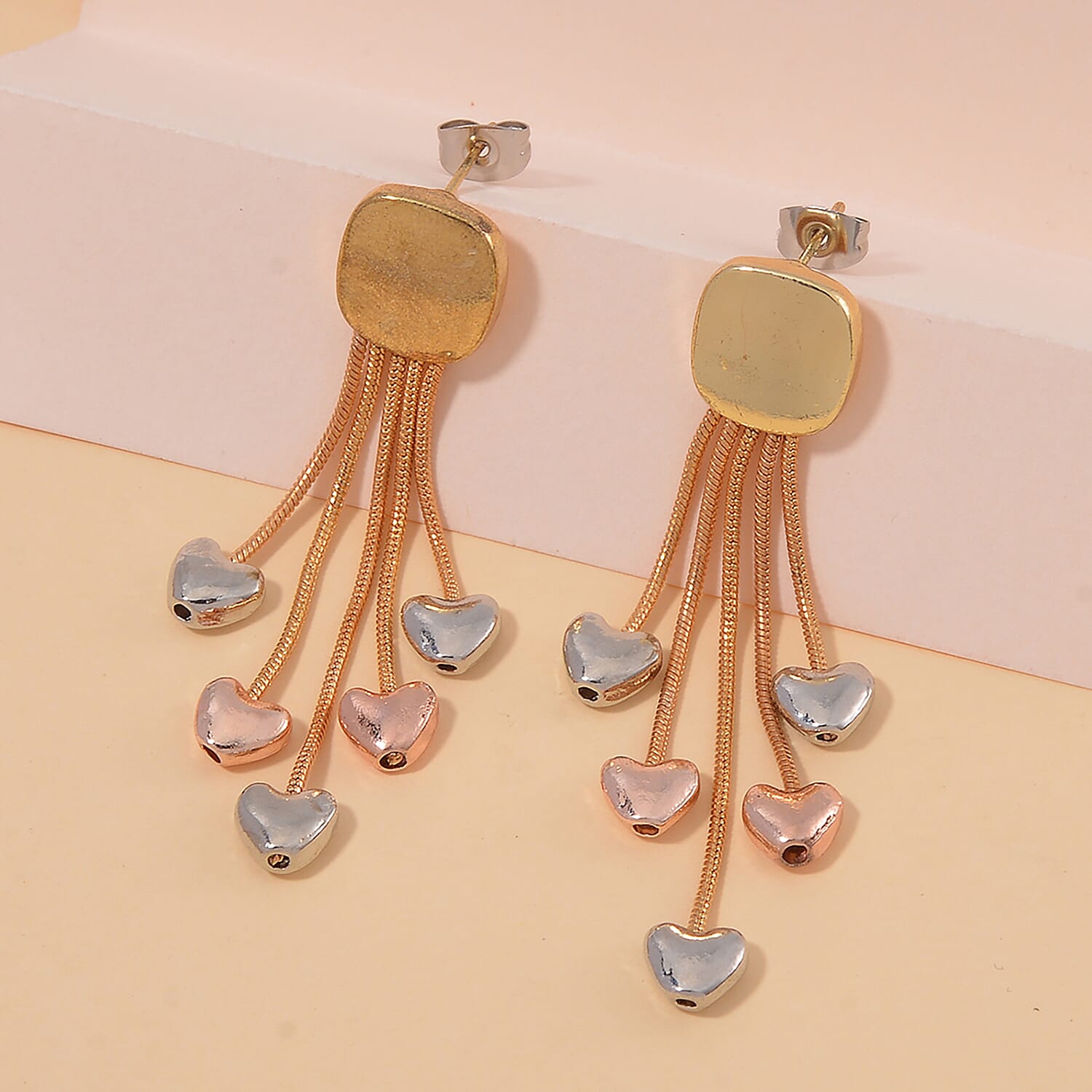 Designer Inspired- Heart Drop Push Back Earring 7856825 2