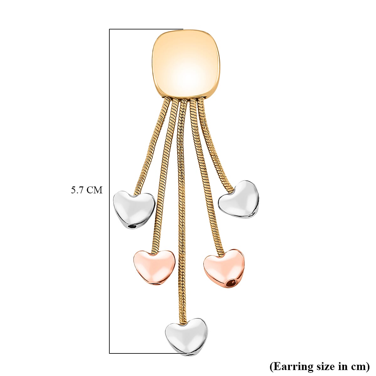 Designer Inspired- Heart Drop Push Back Earring 7856825 5