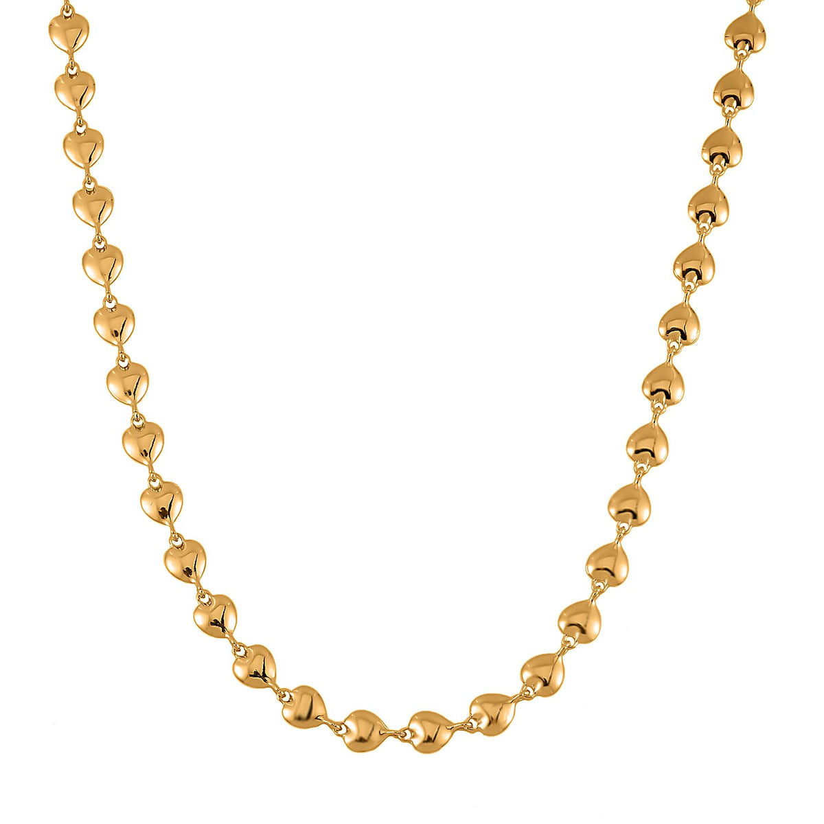 Designer Inspired - Launch Offer - Heart Link Necklace (Size - 20) 7700573 0