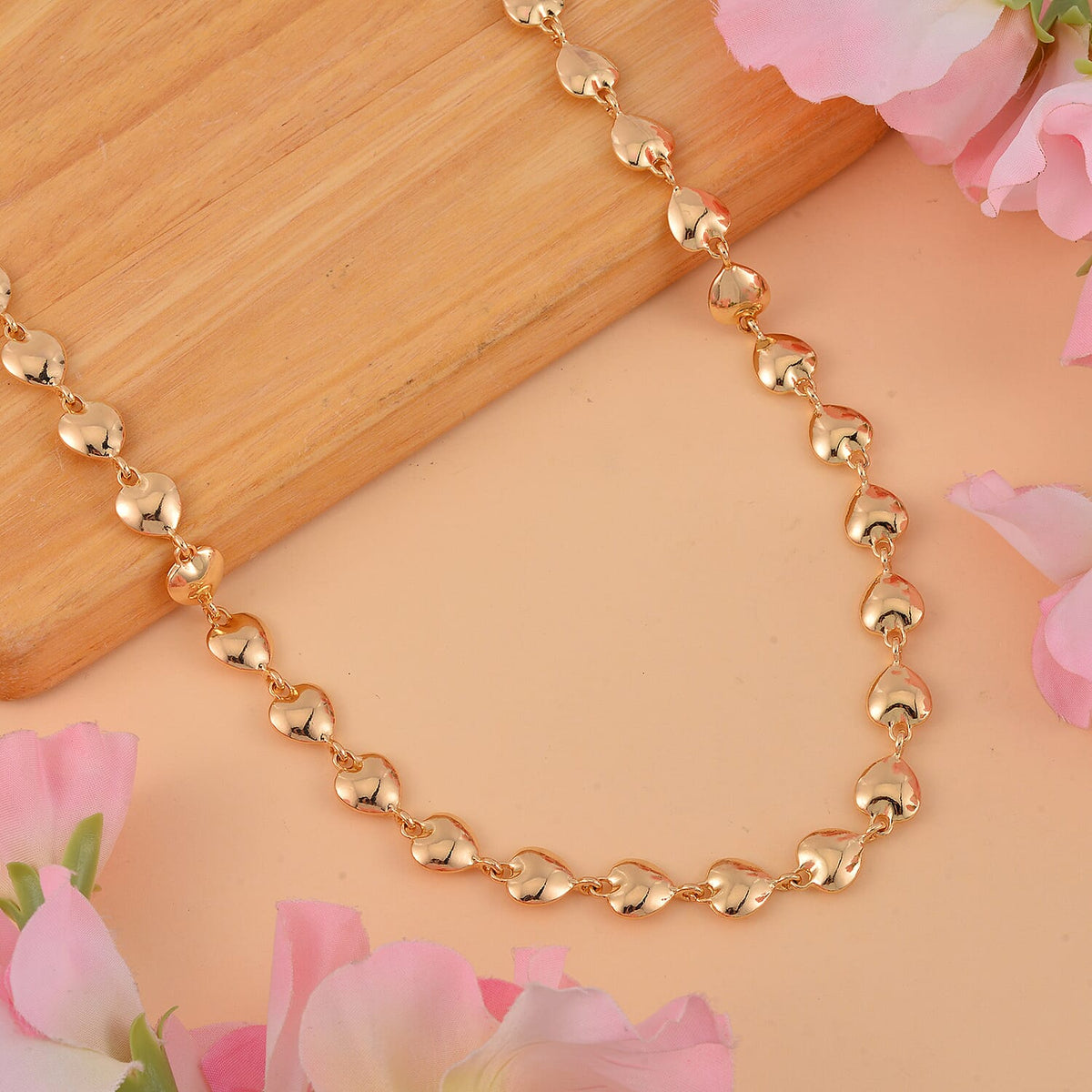 Designer Inspired - Launch Offer - Heart Link Necklace (Size - 20) 7700573 2