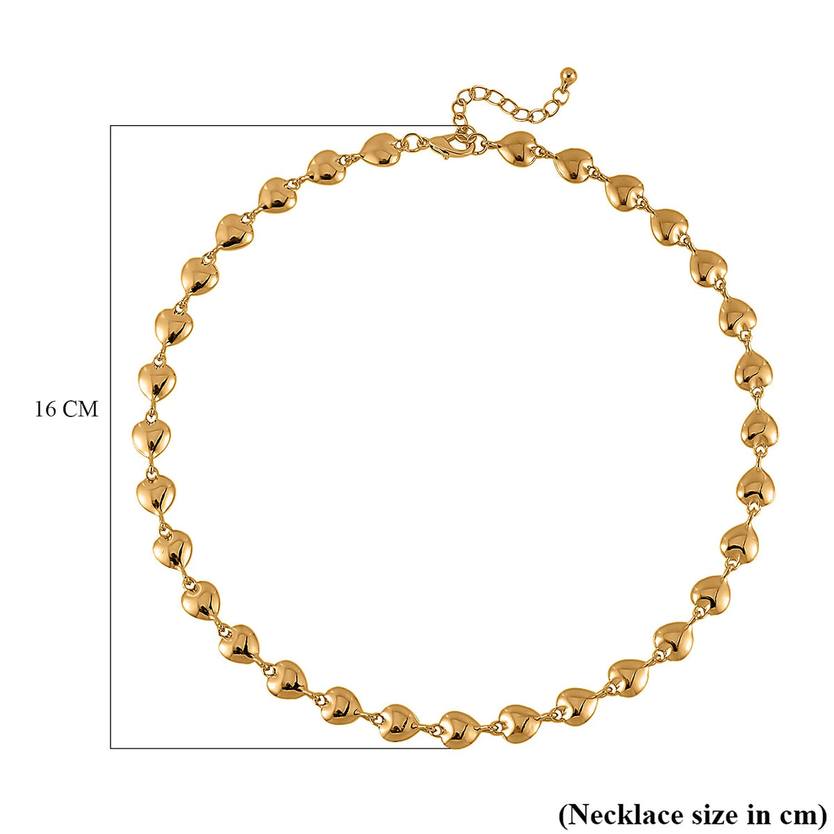 Designer Inspired - Launch Offer - Heart Link Necklace (Size - 20) 7700573 5