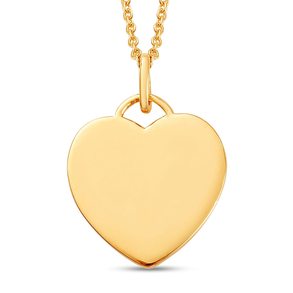 Yellow Gold Overlay Sterling Silver Pendant with Chain (Size 18), Silver Wt. 6.00 Gms