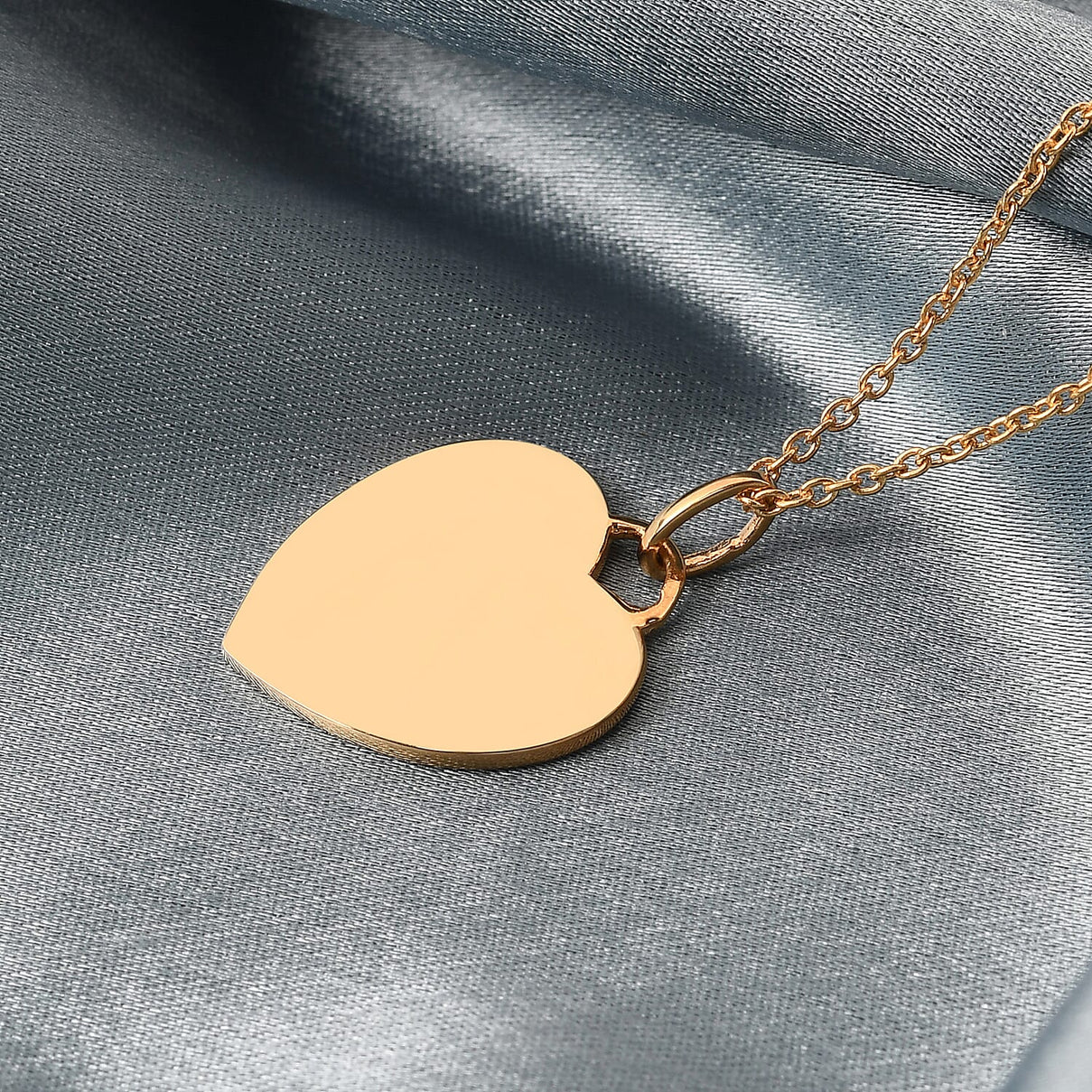 Heart Pendant with Chain Size 18 in Yellow Gold Plated Sterling Silver 3706015 3