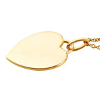Yellow Gold Overlay Sterling Silver Pendant with Chain (Size 18), Silver Wt. 6.00 Gms