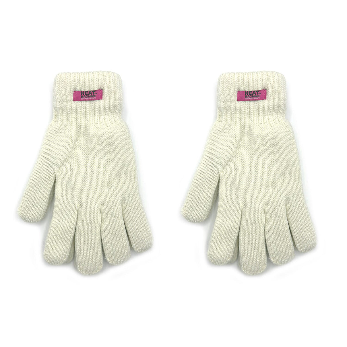 Heat Machine Ladies Acrylic Thermal Gloves (One Size) - White 8374216 0