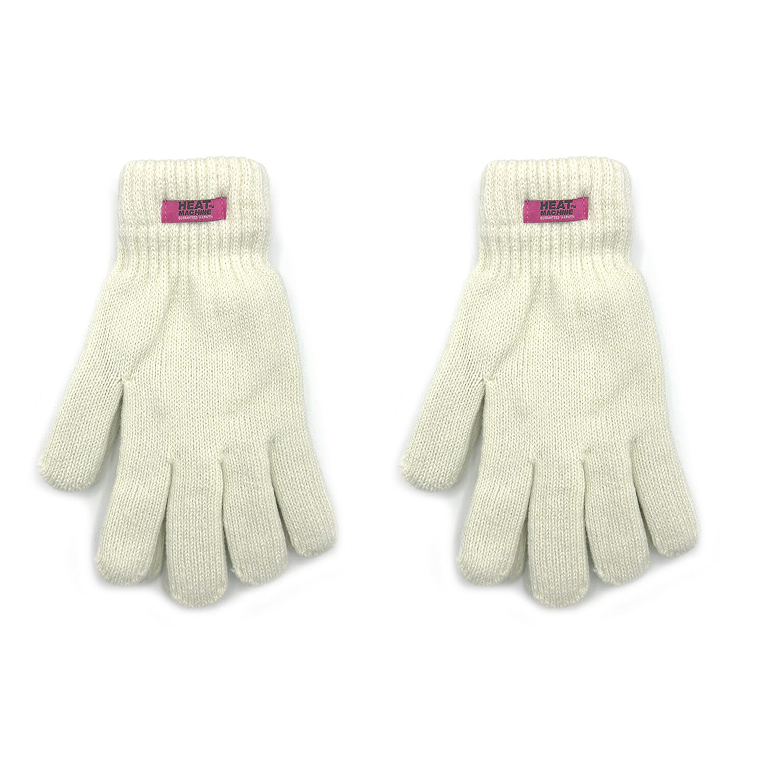 Heat Machine Ladies Acrylic Thermal Gloves (One Size) - White 8374216 0
