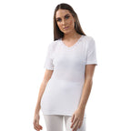 Heat Machine Thermal Short Sleeve Top (Size 10-12) - White