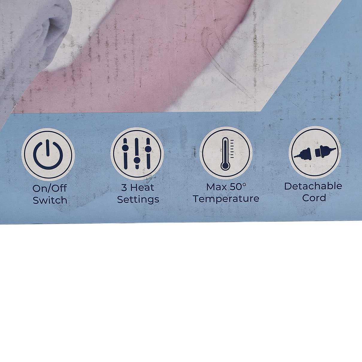 CUQOO Premium Heated Blanket with 3 Heat Setting and LED Indicator Light - White 7707765 1
