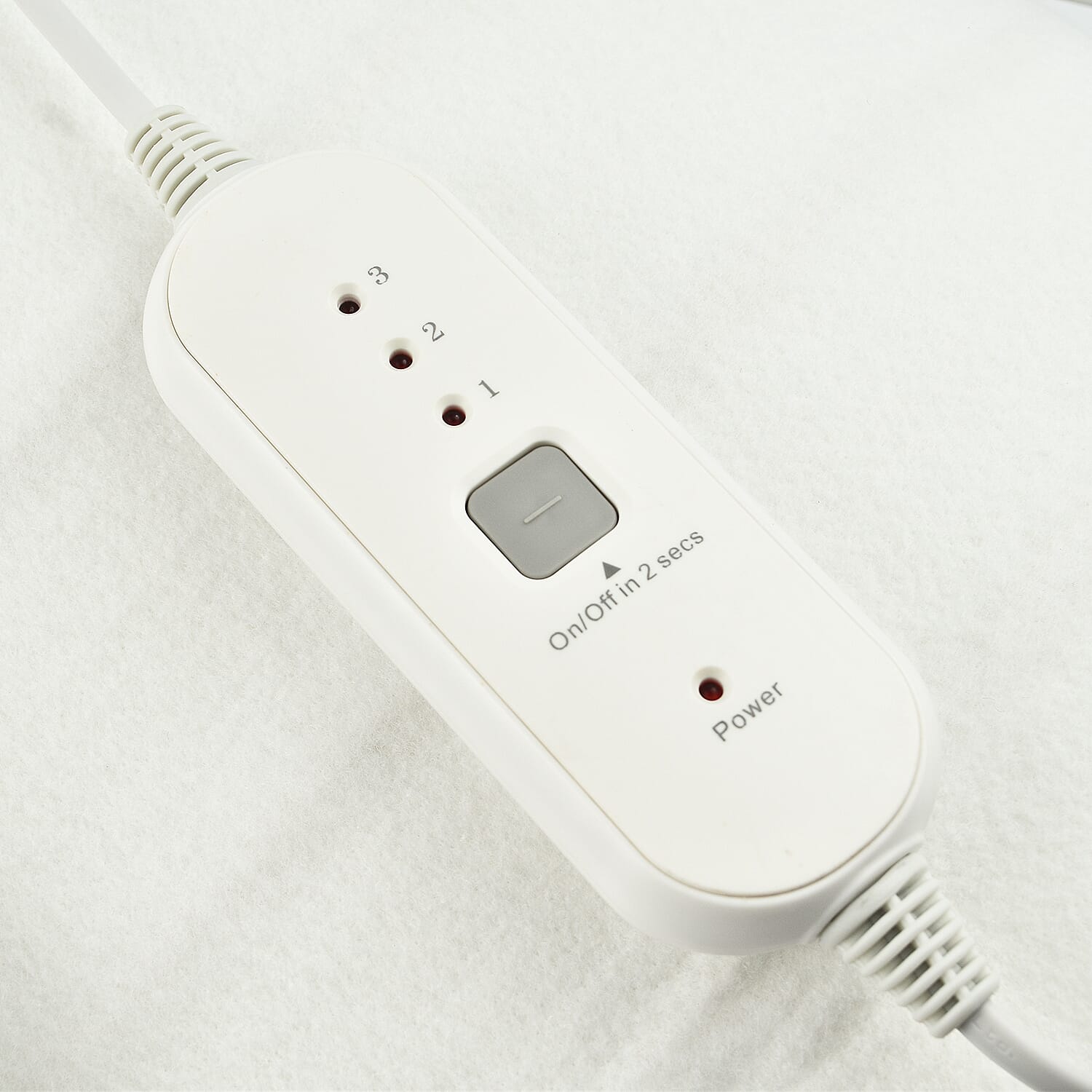 CUQOO Premium Heated Blanket with 3 Heat Setting and LED Indicator Light - White 7707765 6