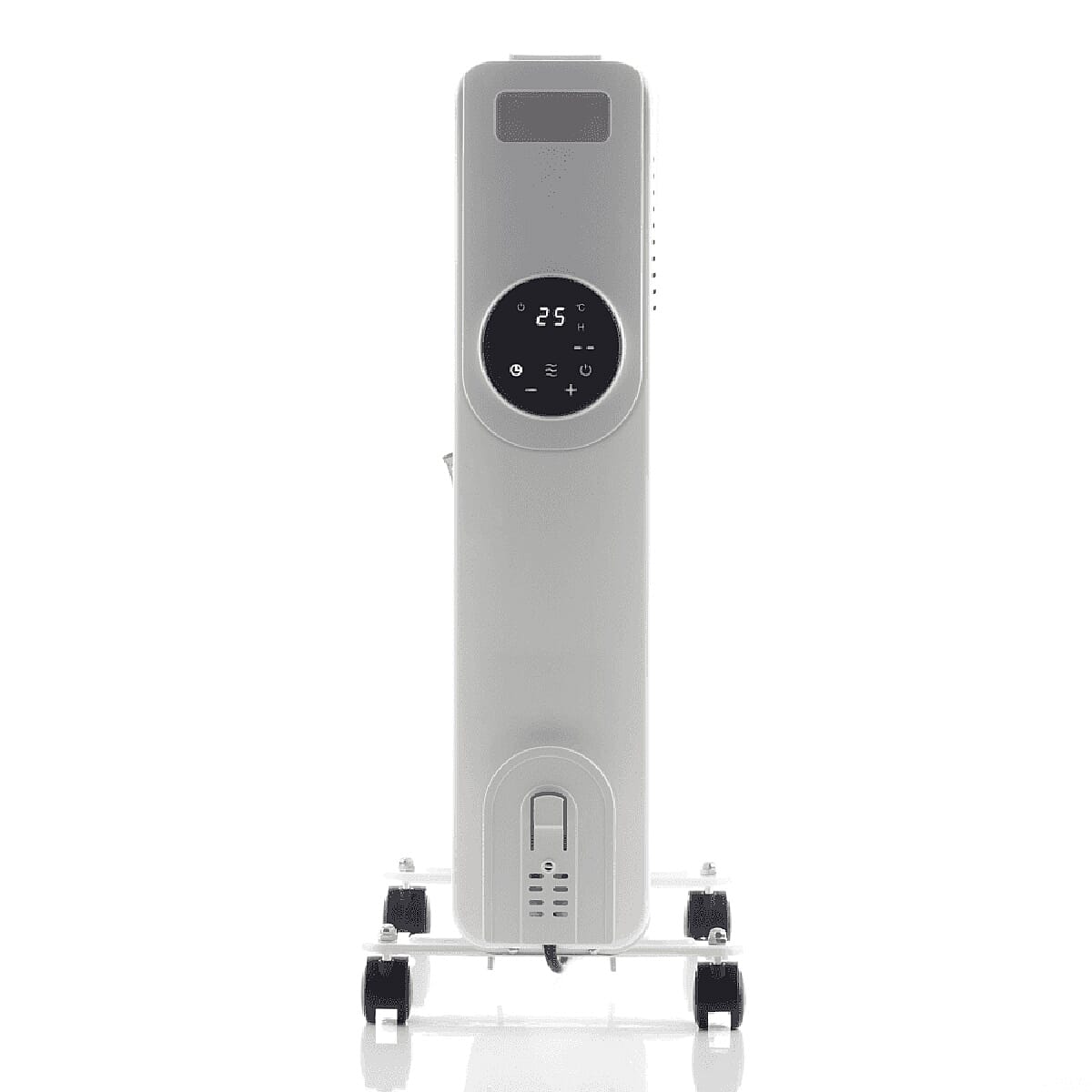 Daewoo 2000W Oil Filled Radiator, Portable 9 Fin Heater with LED Display and Remote Control - White 7692641 6
