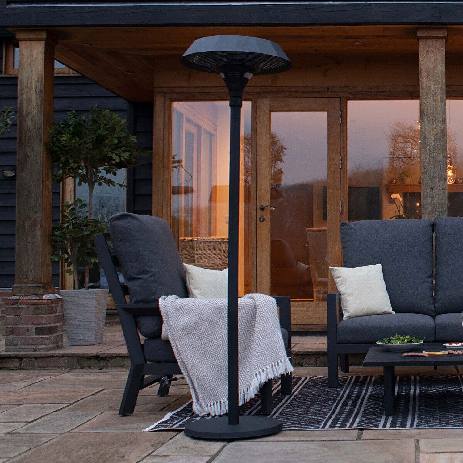 Maze - 2100W Lyra Freestanding Electric Patio Heater 7775305 1