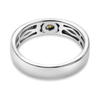 Hebei Peridot Ring in Platinum Overlay Sterling Silver