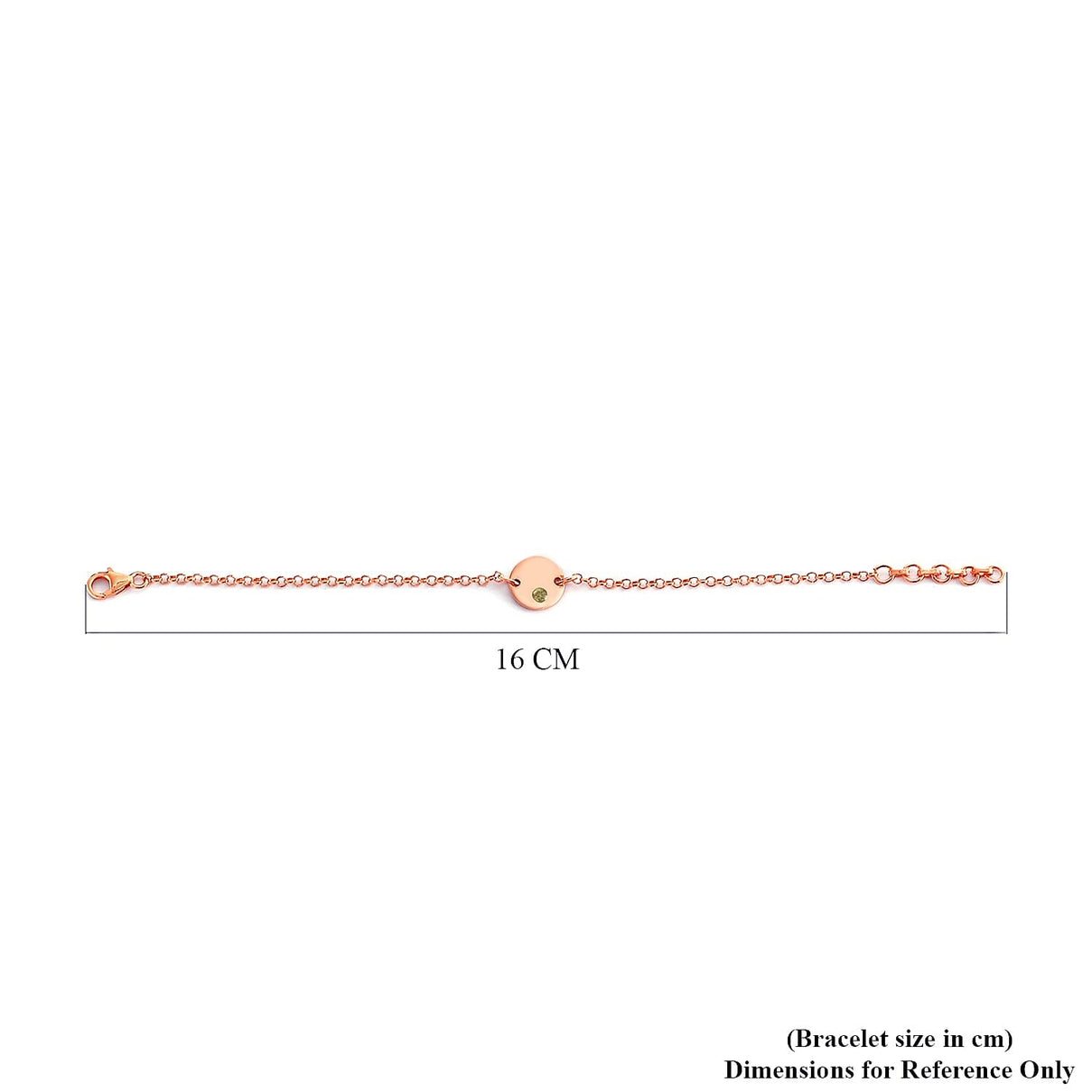 Hebei Peridot Bracelet in Rose Gold Plated Sterling Silver 3627869 5