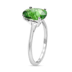 Helenite Solitaire Ring in Sterling Silver 2.15 Ct.