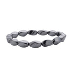 Hematite Beaded Stretchable Bracelet (Size 6.75) 58.00 Ct