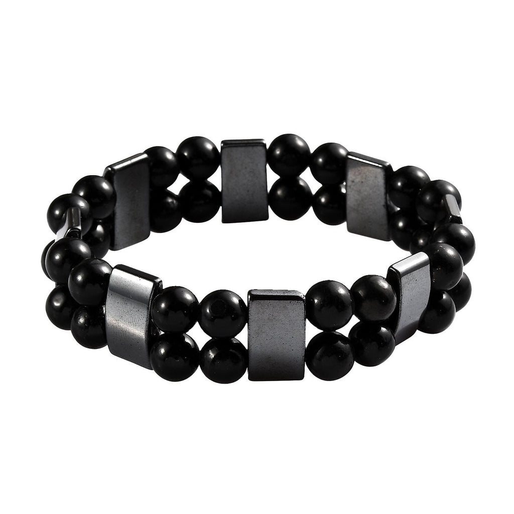 Hematite Black Shungite Bracelet (Size 7.5) 123.00 Ct.