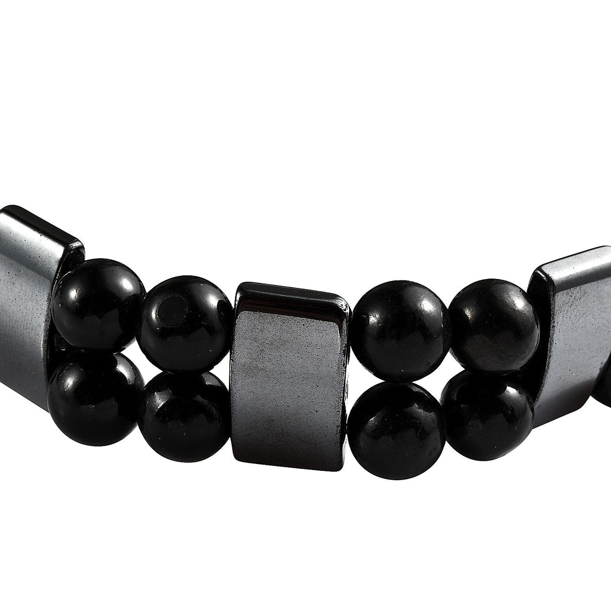 Hematite Black Shungite Bracelet (Size 7.5) 123.00 Ct. 7687637 3