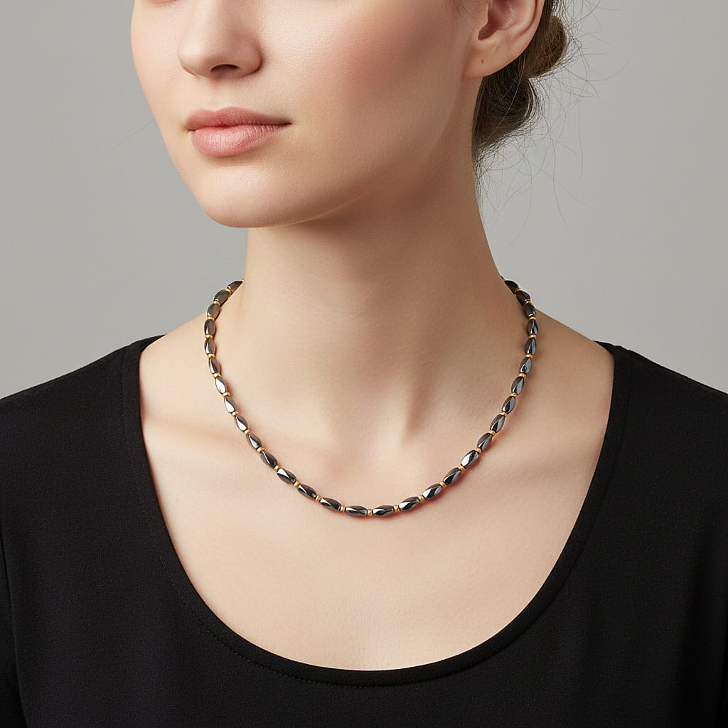 Close Out Deal- Hematite Necklace (Size - 25) 8319656 3