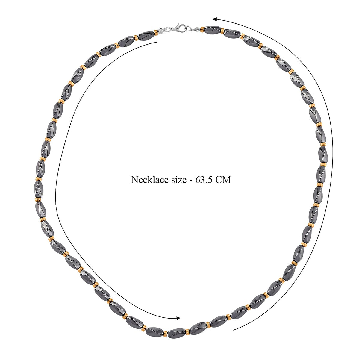 Close Out Deal- Hematite Necklace (Size - 25) 8319656 6