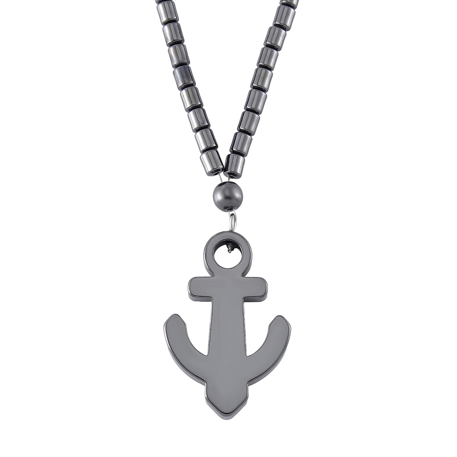 Hematite Necklace (Size - 20) With Screw Barrel Clasp 168.00 Ct. 8015957 0