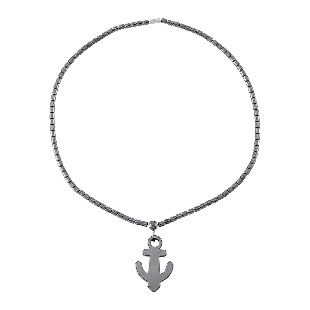 Hematite Necklace (Size - 20) With Screw Barrel Clasp 168.00 Ct.