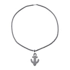 Hematite Necklace (Size - 20) With Screw Barrel Clasp 168.00 Ct.