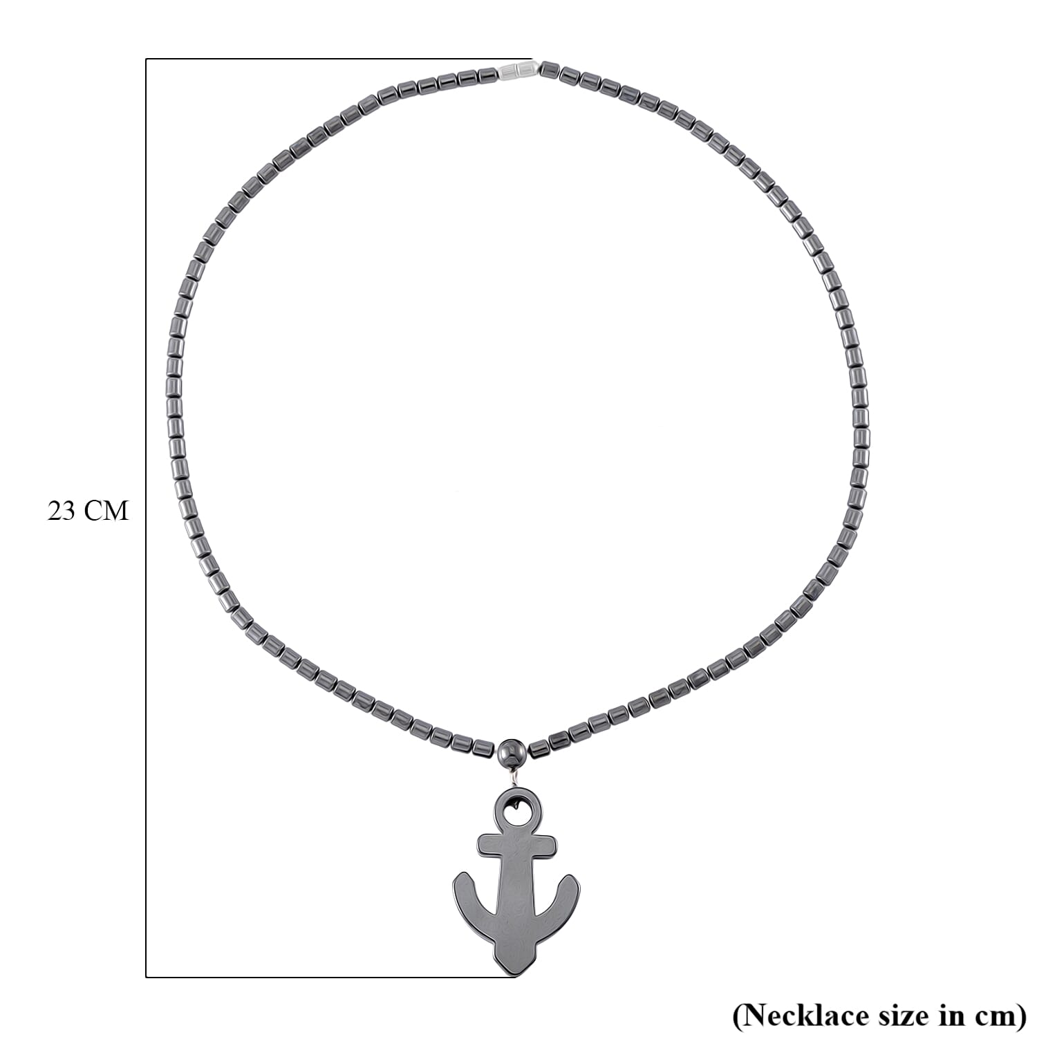Hematite Necklace (Size - 20) With Screw Barrel Clasp 168.00 Ct. 8015957 5