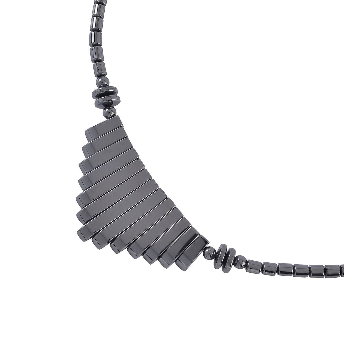 Hematite Necklace (Size - 20) in Silver Tone 7276124 4