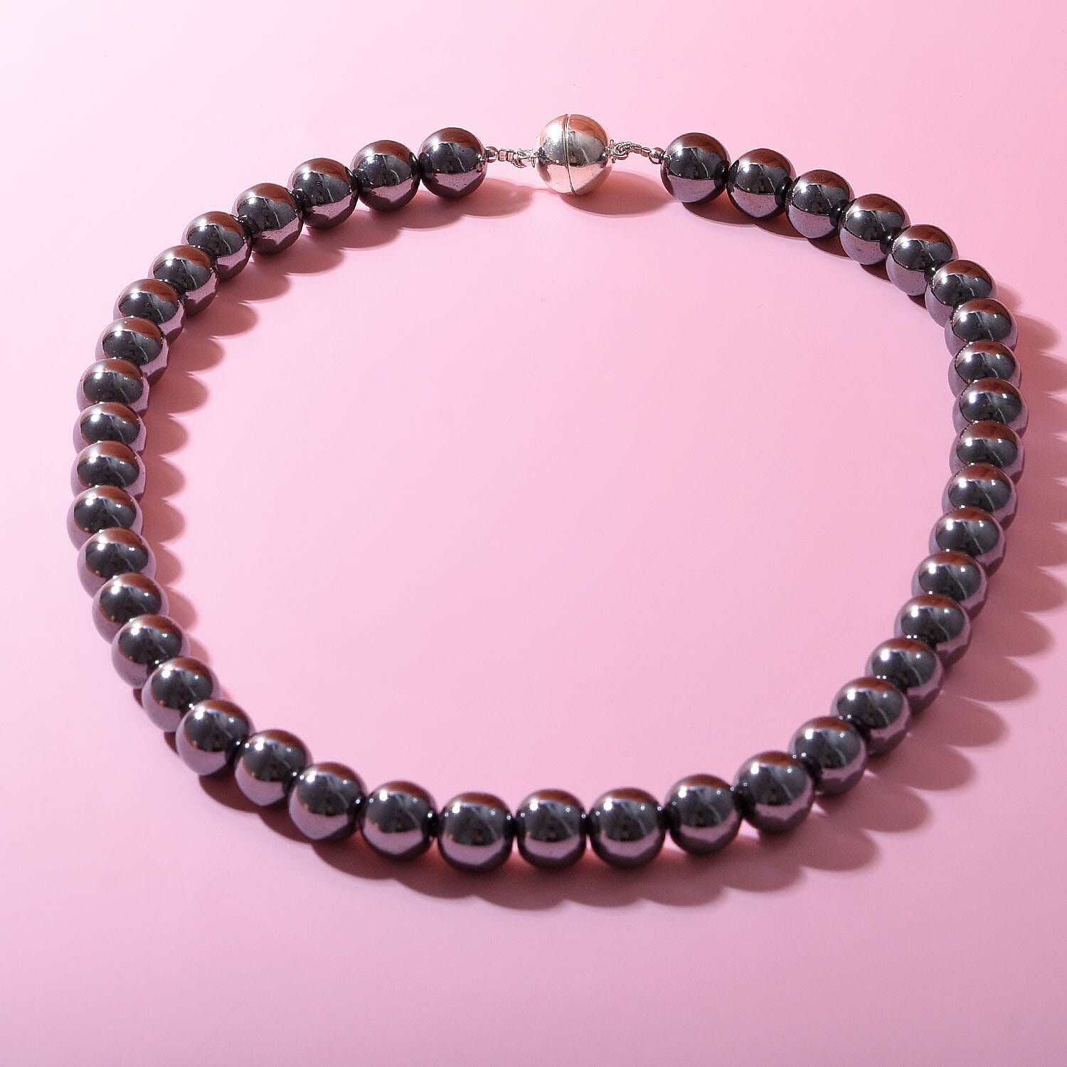 Hematite Necklace (Size 20) with Magnetic Lock 800.00 Ct 7269171 1