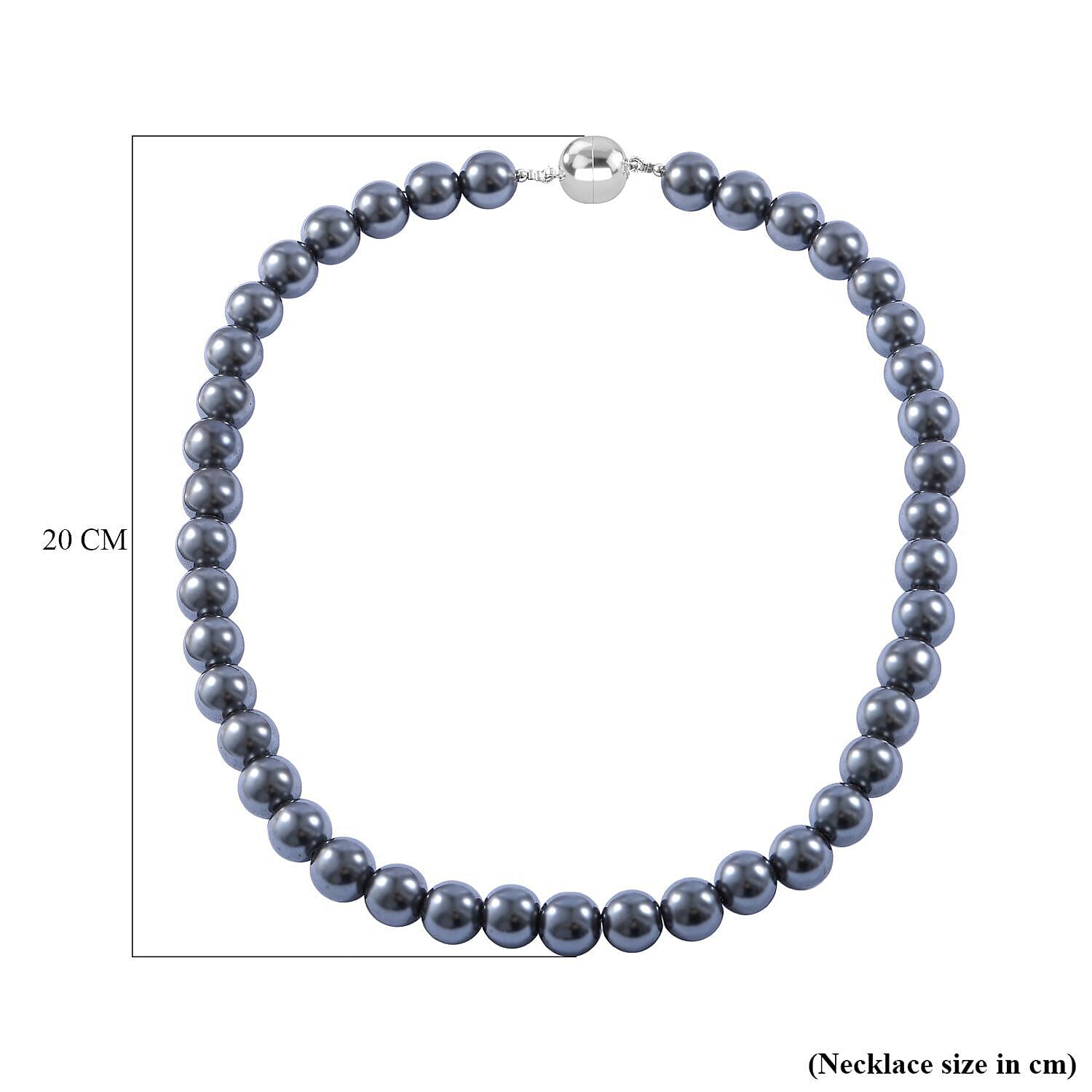 Hematite Necklace (Size 20) with Magnetic Lock 800.00 Ct 7269171 4