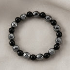 Hematite & Shungite Adjustable Bracelet (Size 7-7.5) 180.00 Ct.